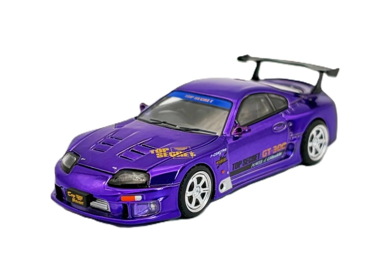 1:64 Diecast Model Car Compatible with Toyota Supra GT300 Top